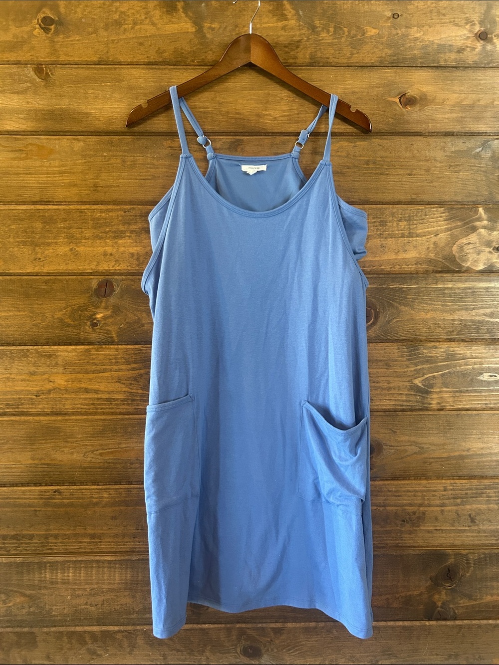 Maurices Periwinkle Double-Strap Pocket Mini Dress